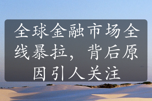 全球金融市場(chǎng)全線暴拉，背后原因引人關(guān)注