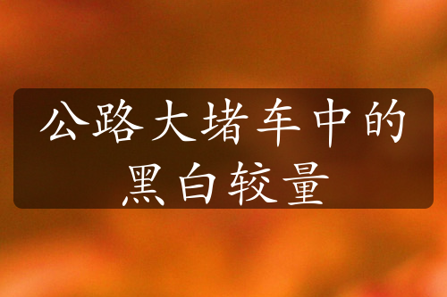 公路大堵車(chē)中的黑白較量