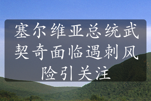 塞爾維亞總統(tǒng)武契奇面臨遇刺風(fēng)險(xiǎn)引關(guān)注